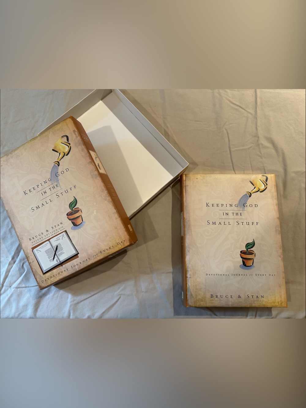 "Keeping God in the Small Stuff" Devotional Journal - Beige